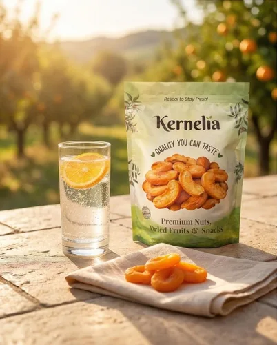 Vista 3 de Melocotones secos de lujo – Mitades de frutas secas al sol naturalmente dulces y tiernas – Rebanadas de melocotón seco gourmet para aperitivos