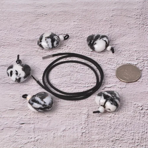 Vista 3 de Justinstones Collar con colgante de corazón tallado con piedras preciosas de 0.984 in, 22 pulgadas
