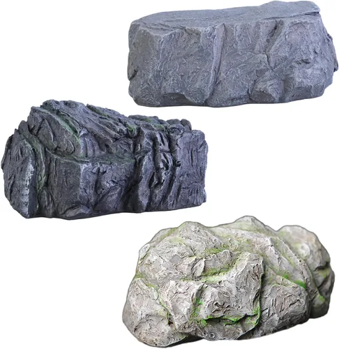 Vista 7 de Llavero de piedra simulada, seguro para exteriores, falsa llave de roca oculta, decoración de jardín, caja de almacenamiento de llaves de repuesto