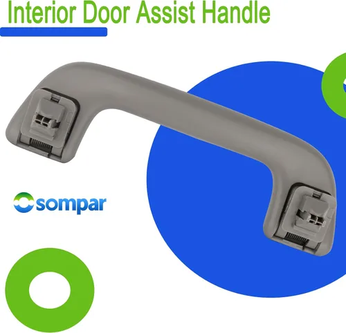 Vista 5 de Osompar Manija de asistencia para puerta trasera interior con enchufe de clip (gris claro) compatible con Lexus GX470 2003 2004 2005 2006 2007 2008