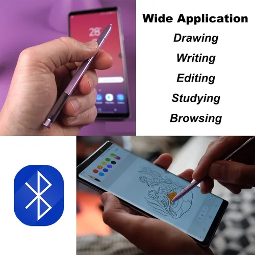 Vista 5 de Galaxy Note 9 - Lápiz capacitivo con Bluetooth de repuesto para Samsung Galaxy Note 9 N960, todas las versiones Stylus Touch S Pen (morado lavanda)