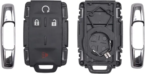 Vista 4 de Carcasa de Control Remoto sin Llave para Llavero Compatible con Chevy Chevrolet Silverado Colorado/GMC Sierra Canyon 2014 2015 2016 2017
