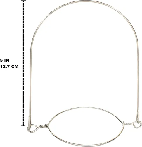 Vista 3 de Sunshine Mason Co. Colgador de mango de tarro de acero inoxidable para boca regular, 6 piezas