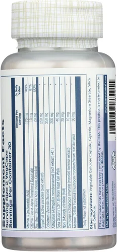 Vista 2 de Solaray Cápsulas de fórmula de inmunidad con extracto de semilla de pomelo, 250 mg 60