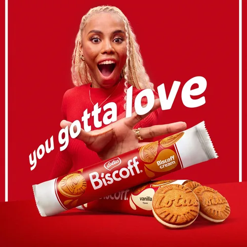 Vista 3 de Lotus Biscoff Sandwich Cookies, Biscoff Cream, 22 galletas por paquete, 7.76 onzas