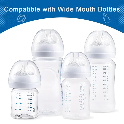 Vista 2 de (4 unidades) tapas de biberones para biberones Philips Avent, compatibles con botellas naturales Philips Avent y botellas de vidrio natural