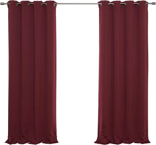 Vista 21 de Best Home Fashion Cortinas opacas aisladas térmicamente - Parte superior del ojal de bronce antiguo - 52" de ancho x 84" Largo - (Juego de 2 Paneles)