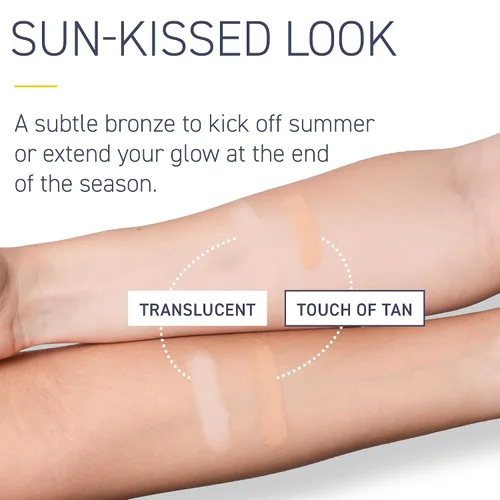 Vista 4 de Brush On Block Protector solar en polvo mineral SPF 30 de nueva fórmula, tacto de bronceado, recargable, amplio espectro, protección facial