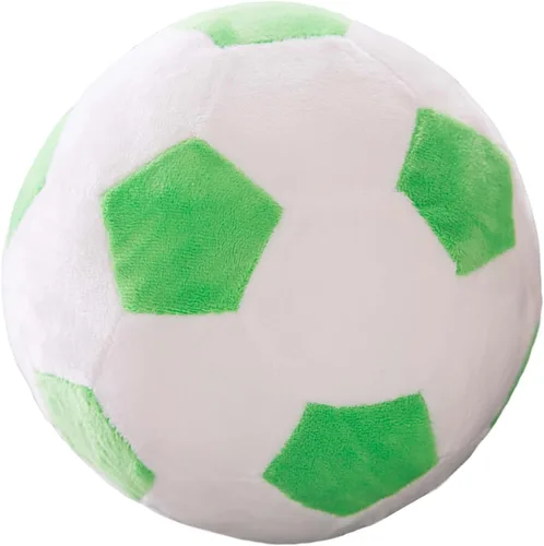 Vista 8 de zhidiloveyou Bola de fútbol de felpa de 9 pulgadas, almohada de fútbol de felpa regalo de fútbol para niños, rojo-blanco