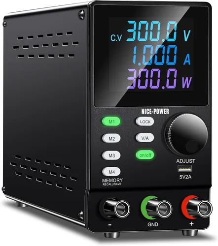 Vista 7 de NICE-POWER Fuente de alimentación de CC variable, 200V 1A de alto voltaje programable ajustable regulado banco de laboratorio fuente de alimentación
