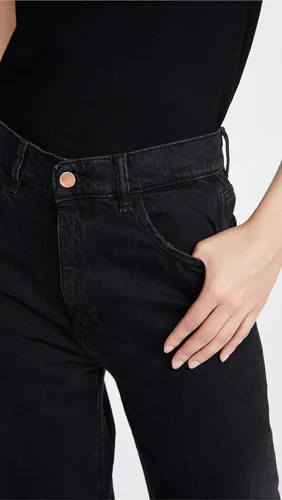 Vista 6 de DL1961 Jeans Hepburn de pierna ancha y tiro alto para mujer