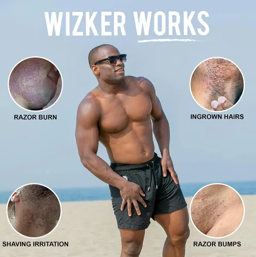 Vista 4 de WIZKER - Cepillo exfoliante 2 en 1 para piel sensible, cerdas suaves y firmes, limpiador facial y corporal, impermeable, resistente al moho