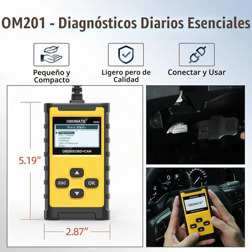 Vista 7 de Verifique el lector de código del motor, herramienta de diagnóstico OBDMATE