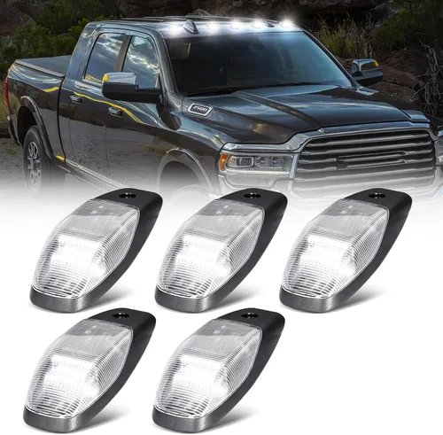 Vista 11 de Luz de techo de cabina LED compatible con Ram 1500 2500 3500 2003-2018/Ram 4500 5500 2011-2018, luz de liquidación de cabina superior de lente