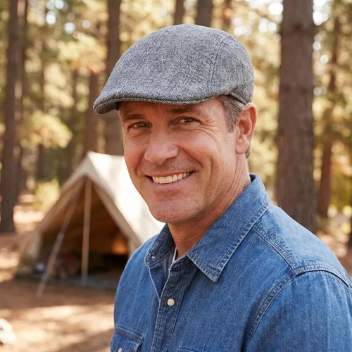 Vista 5 de 9 gorras de periódico para hombre, sombrero plano de periódicos, gorras planas para hombre, multicolor