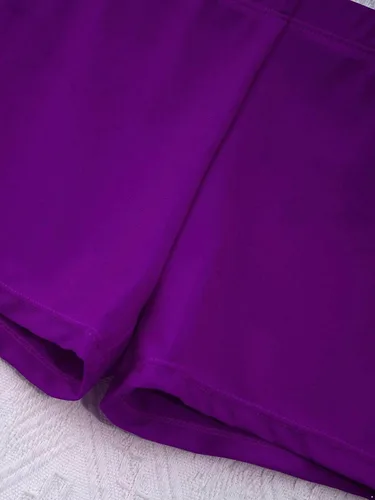 Vista 7 de Hansber Trajes de animadora para niños y niñas con pantalones cortos, sin mangas, lentejuelas, vestido deportivo, uniforme de animación, disfraz