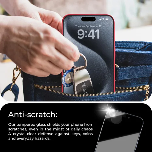 Vista 6 de Deppa Pack de 2 Protector de pantalla para iPhone Air (6.5") con bandeja de instalación inteligente Libre de polvo y burbujas Vidrio