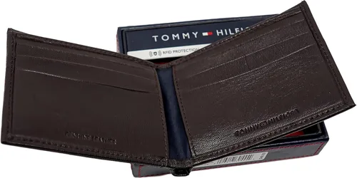 Vista 3 de Tommy Hilfiger Billetera de cuero para hombre