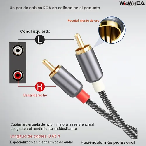 Vista 6 de Pro AV2M-RCA Aislador de ruido Eliminador de ruido de audio (sin afectar a los graves) Filtro de ruido de aluminio Shell Loop Aislador de ruido