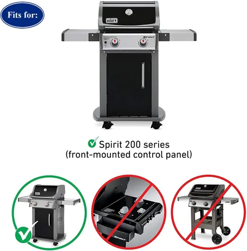Vista 7 de Utheer 69785 - Quemador de parrilla de 18 pulgadas para Spirit E210 E220 304 acero inoxidable Fits Spirit E210 E220 S210 S220 front-control