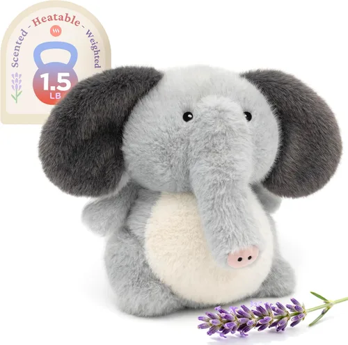 Vista 43 de IKASA Animal de peluche de pingüino para microondas, almohadilla térmica para mayor comodidad y calidez, calentable y refrigerable de 1.5 libras