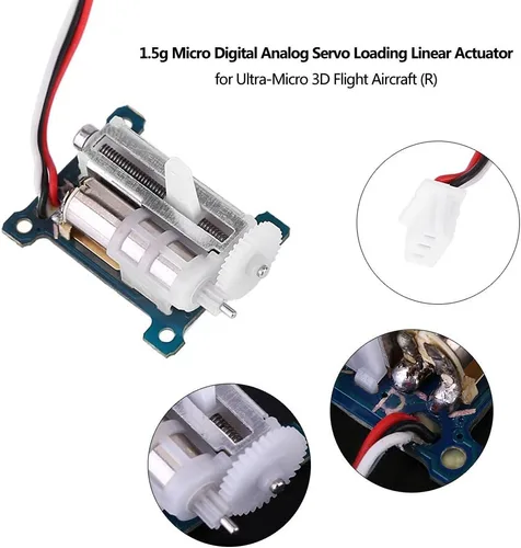 Vista 3 de Hilitand Micro servomotor, 0.05 oz Micro Digital Analog Servo para Ultra Micro 3D Vuelo Aeronave RC Robot Helicóptero Avión Barco Controles