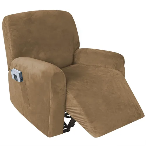 Vista 13 de 4 fundas de terciopelo grueso para silla reclinable, funda elástica para sofá reclinable de cuero, para sofá reclinable de casa rodante