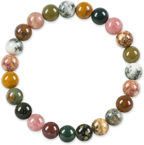Vista 28 de Colección Cherry Tree - Pulseras de cuentas de gemas para mujeres y hombres, tamaños pequeños, medianos y grandes, cuentas redondas de 8 mm Cuarzo