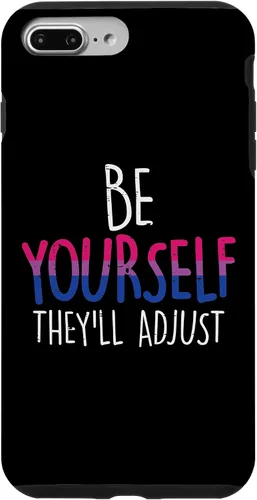 Vista 9 de Funda para iPhone 15 Be Yourself They Will Adjust LGBTQ Bisexual Flag Gay Pride Bi