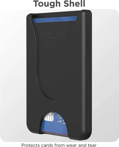 Vista 4 de ENCASED Tarjetero adhesivo para teléfono (compatible con PopSocket) con capacidad para hasta 4 tarjetas (negro)