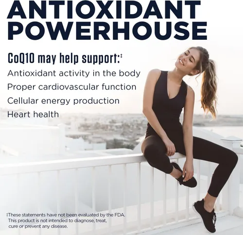 Vista 3 de KAL CoQ10 30 mg, fórmula antioxidante, suplemento CoEnzyme Q10 para la salud del corazón y apoyo de energía celular, ActivMelts de disolución