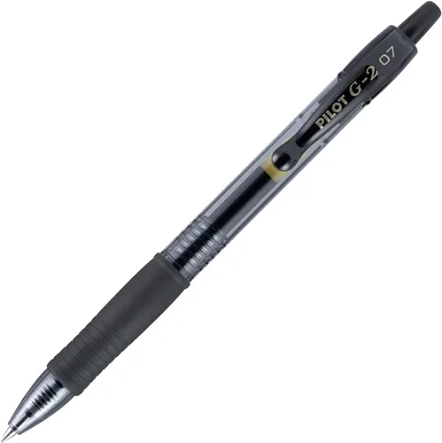 Vista 2 de Pilot G2 - Bolígrafos de gel de alta calidad de 0.7, punta fina para escritura suave, color negro, paquete de 12
