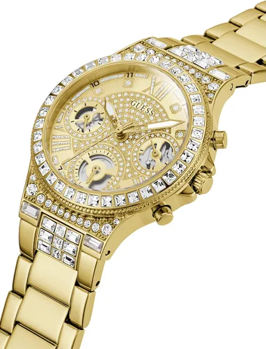 Vista 4 de GUESS 36mm Multifunction Glitz Dial Watch with Crystals
