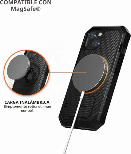 Vista 5 de Rokform - Funda para iPhone 13, Serie Resistente, Compatible con Doble Imán Plus MagSafe, Equipo Protector Magnético de Apple, Funda para iPhone