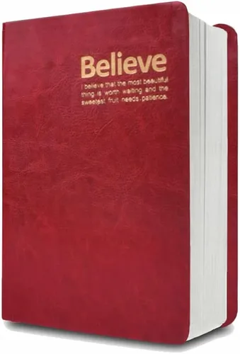 Vista 8 de Lemical Cuaderno de cuero grueso de 720 páginas, diario de escritura, cuaderno grueso de 360 hojas de papel rayado, diario de viaje, regalo ideal