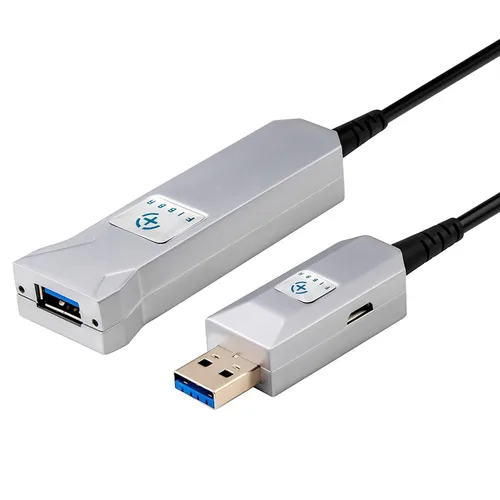 Vista 12 de Cable de extensión USB 3.0 de fibra óptica de 32.8 ft, cable USB largo macho a hembra, cable extensor de 5 Gbps de alta velocidad, para robot