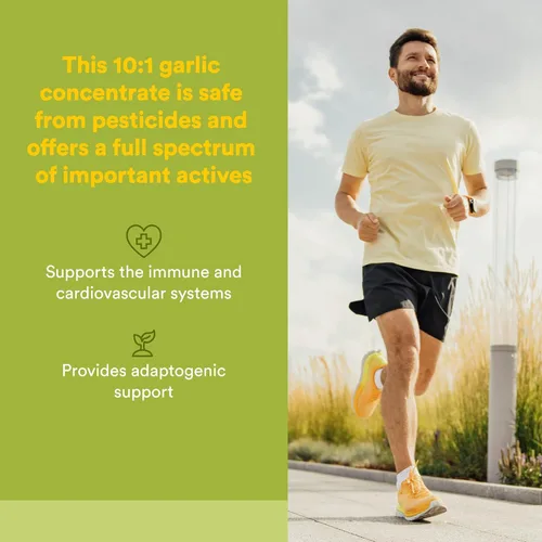 Vista 2 de Natural Factors GarlicRich Garlic + Reishi - Suplemento de apoyo inmunológico y cardiovascular - con hongo Reishi orgánico - Sin OMG y sin gluten