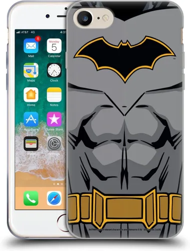Vista 282 de Head Case Designs Funda de gel con licencia oficial de Batman DC Comics Bat Signal Logos [protección de grado militar] compatible con Apple iPhone 7