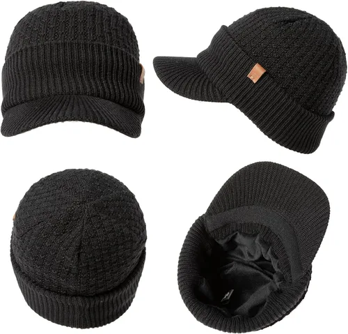 Vista 6 de LXLXXL 50% lana merinolana impermeable todo tipo de clima gorro forro polar