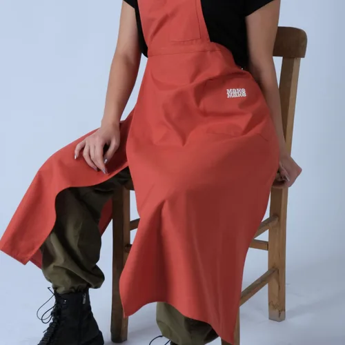 Vista 4 de makemake Tools Split-Leg Waterproof Unisex Pottery Apron for Pottery Artist Ceramic Coveralls Claypron Florist Gown