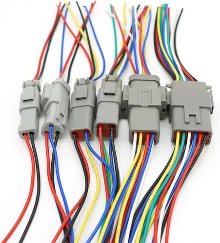 Vista 9 de Paquete de 6 conectores Deutsch DT de 2 pines, conectores eléctricos impermeables macho y hembra, arnés de cableado con cable de 16 AWG