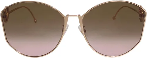 Vista 2 de Gafas de sol Fendi FF 0335 FS 0DDB Gold Copper M2 Brown Pink Gradient