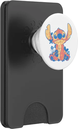 Vista 7 de Disney Lilo & Stitch - Agarre y soporte para teléfonos y tabletas, diseño de hawaiano, Negro