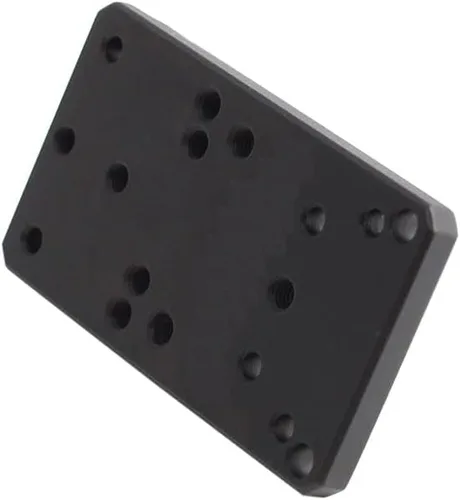 Vista 5 de Gotical Universal Optics Mount Pistol Red Dot Alcance Reflex Placa Base Pistola 17 19 22 23 Visión Trasera Reflex Mount