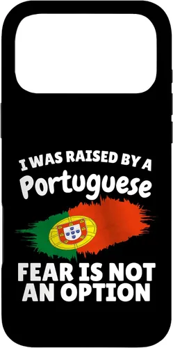 Vista 22 de I was Raised by a Portuguese Portugal Flag Gift Son Daughter Case for iPhone 16