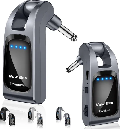 Vista 10 de Sistema de guitarra inalámbrica 2.4GHz con 6 canales 24Bit/48KHz recargable Negro