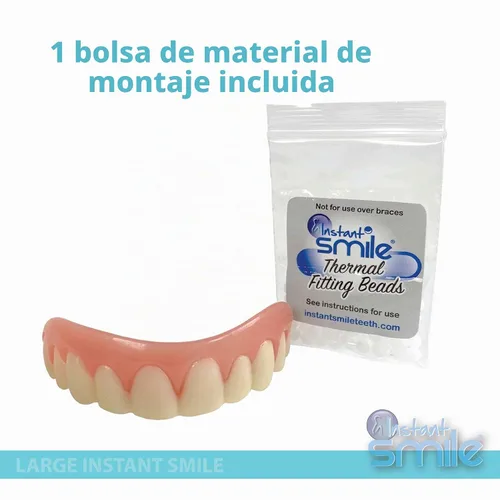 Vista 2 de Instant Smile - Chapa hecha a mano de gran tamaño - Original - ¡Arregla tu sonrisa en solo minutos!