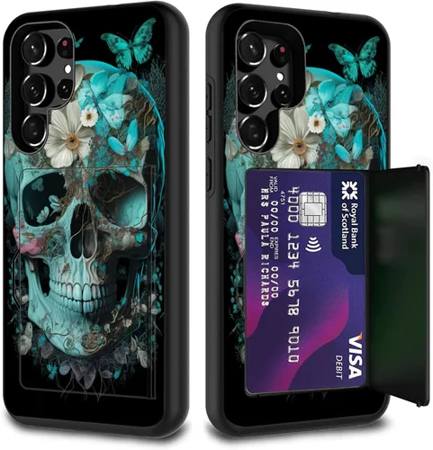 Vista 41 de Funda híbrida de doble capa con función atril para Samsung Galaxy A16 5G de 6.9 pulgadas, diseño de vaca con bandera estadounidense