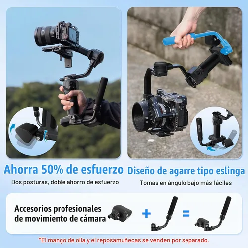 Vista 2 de ZHIYUN Crane 4E Estabilizador de cámara de 3 ejes para cámaras DSLR y sin Gris-oscuro