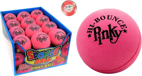Vista 15 de Hi-Bounce Pinky Ball (paquete de 6) por JA-RU. Pelotas hinchables de goma para niños y adultos. Pelota de rebote rosa pequeña. Recuerdos de fiesta